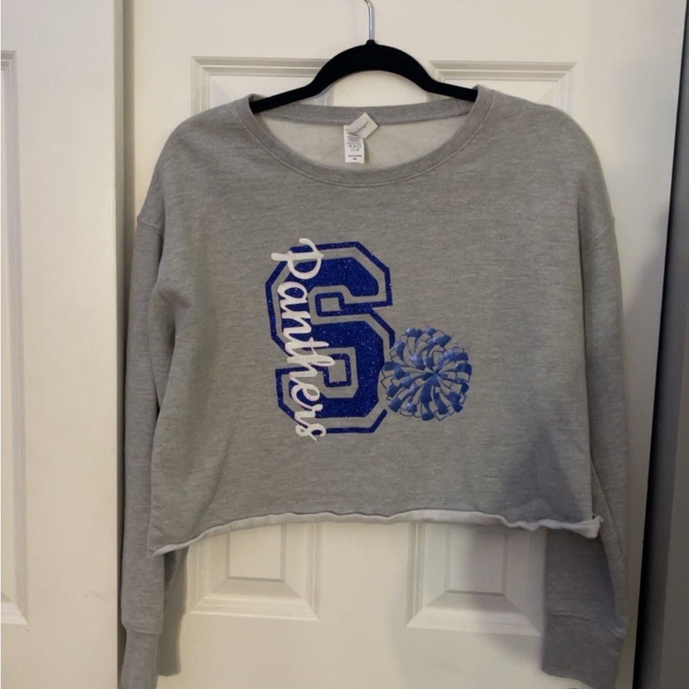 Gray Panthers Cropped Sweatshirt